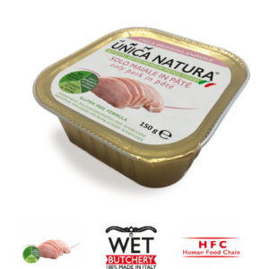 Alimento Umido Cane - Unica Natura - Solo Maiale in paté - UNICO MONO MINI Gr. 150