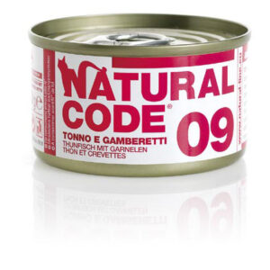 Alimento Umido Gatto – Natural Code 09 Tonno & Gamberetti