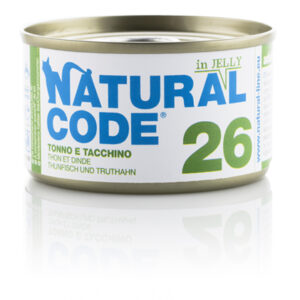 Alimento Umido Gatto – Natural Code 26 Tonno & Tacchino