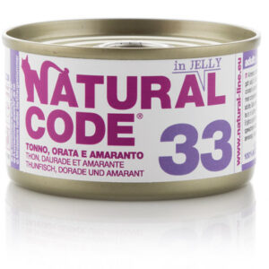 Alimento Umido Gatto – Natural Code 33 Tonno Orata & Amaranto