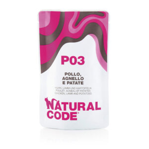 Alimento Umido Gatto – Natural Code Bustina P3 Pollo Agnello & Patate