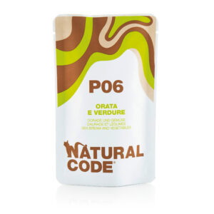 Alimento Umido Gatto – Natural Code Bustina P6 Orata & Verdure