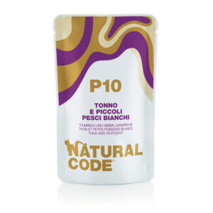 Alimento Umido Gatto – Natural Code Bustina P10 Tonno & Piccoli Pesci Bianchi