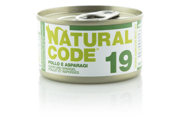 Alimento Umido Gatto – Natural Code 19 Pollo & Asparagi