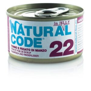 Alimento Umido Gatto – Natural Code 22 Tonno & Fegato Di Manzo