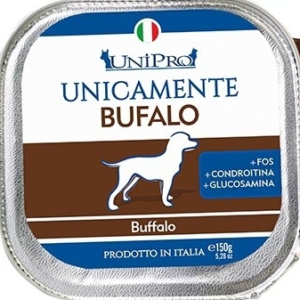 Alimento Umido Cane –UNIPRO Vaschetta Adulto Bufalo gr. 150