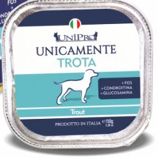 Alimento Umido Cane –UNIPRO Vaschetta Adulto Trota gr. 150
