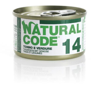 Alimento Umido Gatto – Natural Code 14 Tonno E Verdure gr.85
