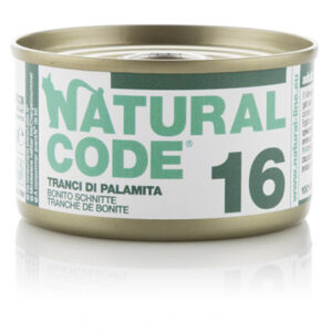 Alimento Umido Gatto – Natural Code 16 Tranci Di Palamita gr.85