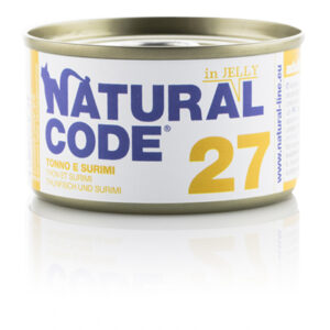 Alimento Umido Gatto – Natural Code 27 Tonno E Surimi gr.85