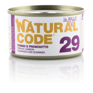 Alimento Umido Gatto – Natural Code 29 Tonno E prosciutto gr.85