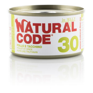 Alimento Umido Gatto – Natural Code 30 Pollo E Tacchino gr.85