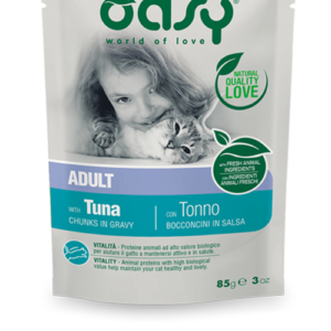 Alimento Umido Gatto - Oasy Adult Bocconcini In Salsa Tonno gr.85
