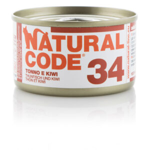 Alimento Umido Gatto – Natural Code 34 Tonno E Kiwi gr.85