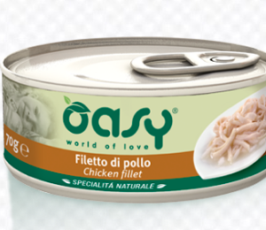 Alimento Umido Gatto – Oasy Specialità Naturali Filetti Di Pollo gr.150
