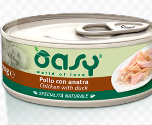 Alimento Umido Gatto – Oasy Specialità Naturali Pollo Con Anatra gr.150