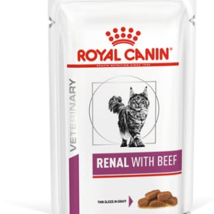 Alimento Umido Gatto – Royal Canin Bustina Renal With Beef gr.85