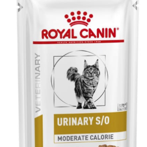 Alimento Umido Gatto – Royal Canin Bustina Urinary S/O Moderate Calorie Straccetti In Salsa Gr.85