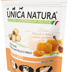 Snack Per Cani - Unica Natura Biscotto Con Pollo E Miele 300gr