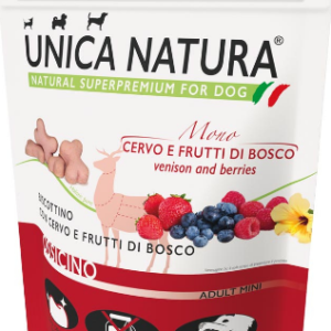 Snack Per Cani - Unica Natura Biscottino Con Cervo E Frutti Di Bosco 300gr