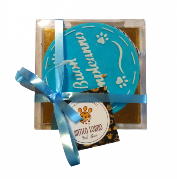Festeggiamenti & Regali Cani - Torta di Buon Compleanno Con Candelina gr. 120