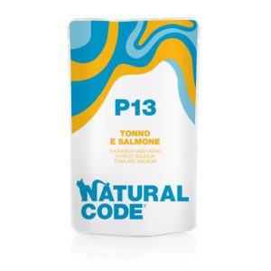 Alimento Umido Gatto – Natural Code Bustina P13 Tonno & Salmone "NOVITA' "