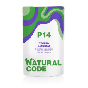 Alimento Umido Gatto – Natural Code Bustina P14 Tonno & Zucca "NOVITA' "