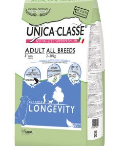 Alimenti Secchi Per Cani - Unica Classe - Adult All Breeds Longevity - Salmone KG.12