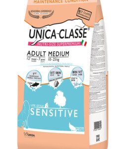 Alimenti Secchi Per Cani - Unica Classe Adult Adult Medium Sensitive - Tonno KG.12